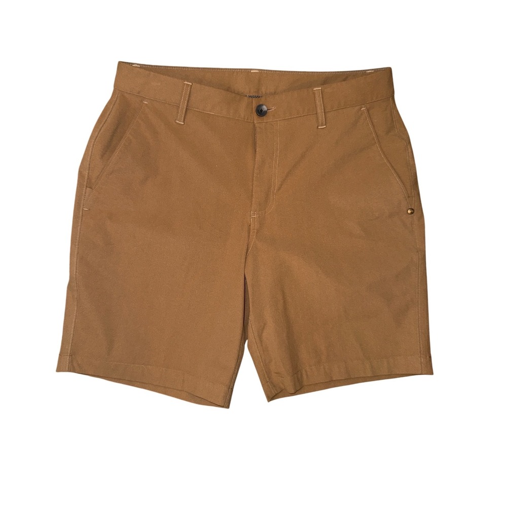 Vuori Aim Shorts Mens 32 Brown Performance Technical Casual V379